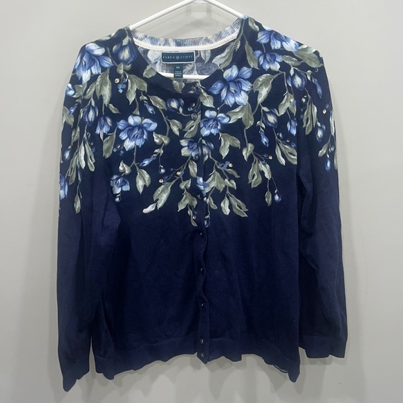 Karen  Scott button up sweater size 2X - Picture 1 of 6